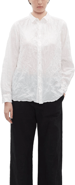 Pas de Calais Classic Crinkle Cotton Blouse