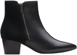Clarks Women's Ellanie Vibe Leather Ankle Boots