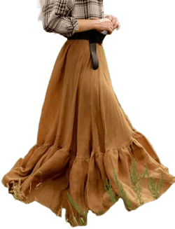 Joyfolie Annah Tarnished Gold Skirt