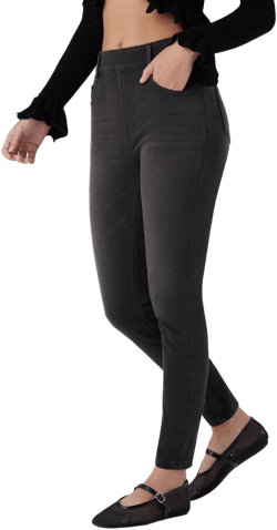 Halara Halara Flex Mid Rise Pull On Skinny Jeans