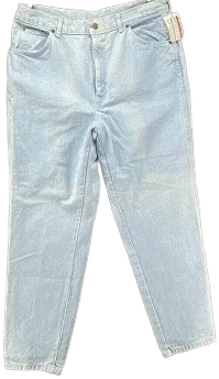 Women's Mom Made In Usa 5 Pocket Denim Light Wash Jeans