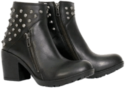 Hot Leathers Ladies 5-inch Studded Ankle Leather Boots