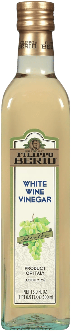 Filippo Berio Italian White Wine Vinegar, 16.9 Ounce Glass Bottle, Gluten Free, Lactose Free, Non-GMO White Wine Vinegar 16.9 Fl Oz (Pack of 1)