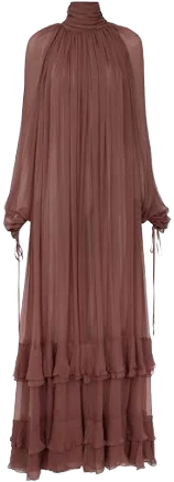 Women's Chloé long Sleeve silk dress