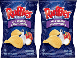 Ruffles All Dressed Salted Potato Chips 220g (2-Pack)