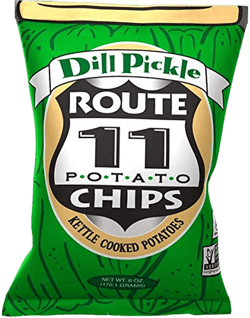 Route 11 various Potato Chips (Dill Pickle, 6oz (6 ct)) Dill Pickle 6 Ounce (Pack of 6)