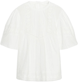 Zara Women's Embroidered Romantic Blouse