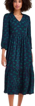 Draper James Women's Katie Midi Dress in Ginko Leaf