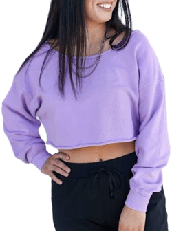 Off Shoulder Fray Top