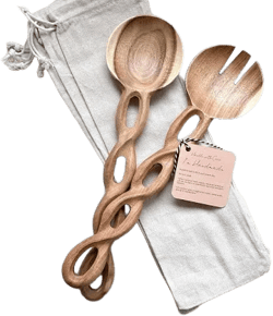 Wood Salad Servers
