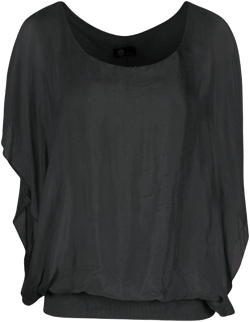 M Made in Italy Silk Dolman Top Womens