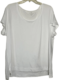 J Jill Women's High Low Short Sleeve Tee