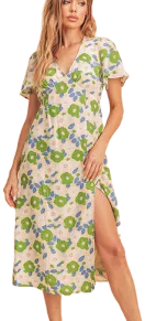 Floral Printed Midi Dress