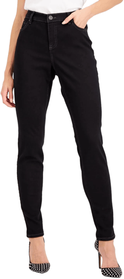 I.N.C. International Concepts Women's Curvy Mid Rise Skinny Jeans