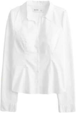 Hollister Women's Poplin Button-Through Shirt