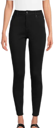 Time and Tru Women's High Rise Skinny Jeans