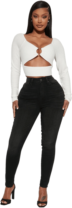 Fashion Nova Women's On The List Deluxe Stretch Skinny Jeans
