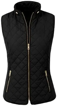 Ne People Women's Lightweight Quilted Full Zip Up Vest