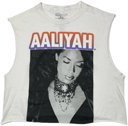 Aaliyah Women's Oversized Cut Off Cropped Shirt