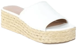 Time and Tru Women's Raffia Platform Slide Sandals