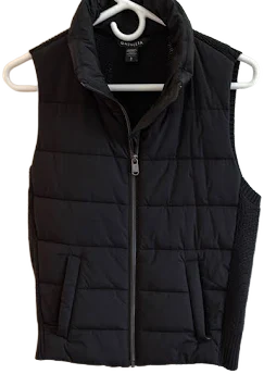 Athleta Black Quilted Vest