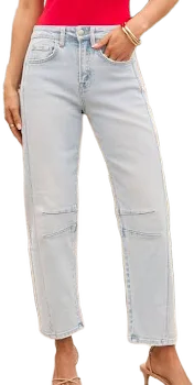 Free Cove Super Stretch High Rise Barrel Jeans