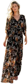 Kia Kimono Maxi Dress