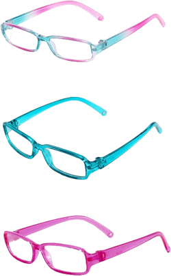 American Fashion World Doll Multicolored Rectangle Glasses for 18-Inch Dolls | 3 Pairs | Premium Quality & Trendy Design | Dolls Accessories for Popular Brands