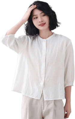 Women's Oversized Linen Button Down Shirt