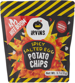IRVINS Salted Egg Potato Chips HOT BOMB 105g