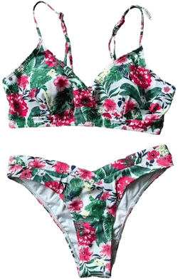 Kamoni Women's Floral 2 Piece Swimsuit Bikini