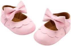 Styles I Love Leatherette Bow Baby Shoes