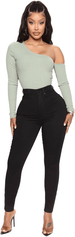Fashion Nova Women's Flex Game Strong Super High Rise Skinny Jeans
