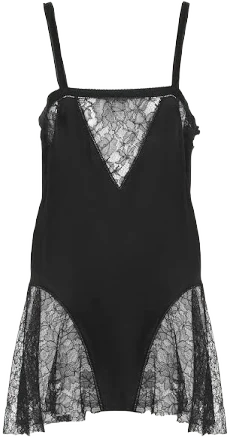 Chloé Lace-Inset Silk Cami - Black