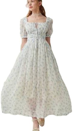 Alice 19 Floral Linen Dress