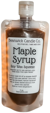 Maple Syrup / Soy Wax Squeeze Pouch / Infused with Mica / Viral / Trending / Wax Melts