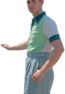 Vintage Linen High Waist Trousers