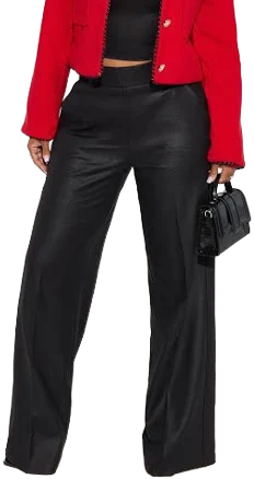 Fashion Nova Women's Wide Leg Always On The Go Trouser Pants