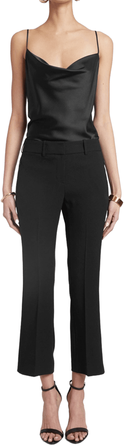 Elie Tahari Tailored Fit & Flare Pants