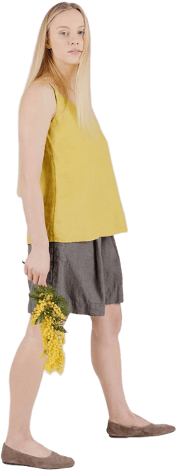 Linen shorts women Loulou for cargo shorts boho shorts