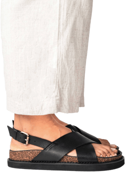 Women's Wide Platform Chunky Leather Sandals