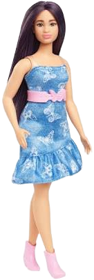 Barbie Fashionistas Doll #231 Denim Butterfly Dress