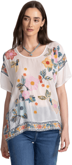 Johnny Was Women's Mariafe Floral Blouse