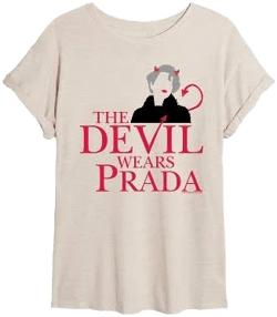 Prada Women's Oversized The Devil Wears Prada Logo T-Shirt
