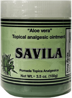 Aloe Vera Topical Analgesic Ointment Savila Pomada 3.5 oz.