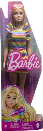 Barbie Fashionistas Braces Rainbow Dress Doll