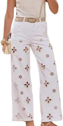 Kaia Pearl High Rise Straight Jeans