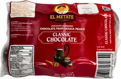 El Metate Oaxacan Chocolate - Authentic Mexican Chocolate Balls, Traditional Oaxaca Recipe, Classic Flavor, Perfect for Hot Chocolate, 1.1 lb (500g) Pack of 6