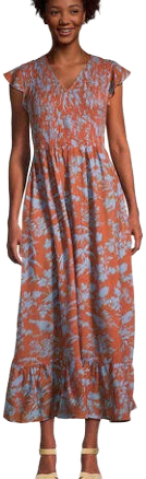 World Market Women's Floral Maxi Dress with Pockets