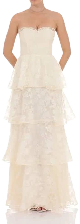 Floral Smocked Ruffle Maxi Dress